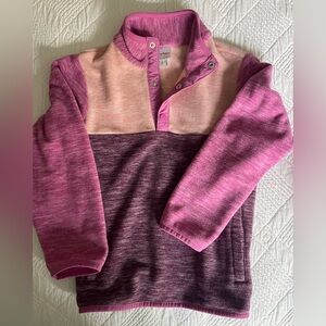 Hannah Anderson Pink and Purple Colorblock Sweater